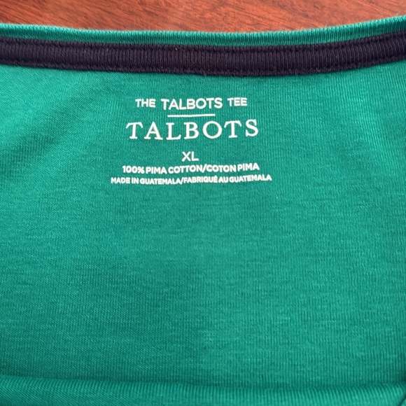 Talbots bateau neck Tee - Picture 4 of 5